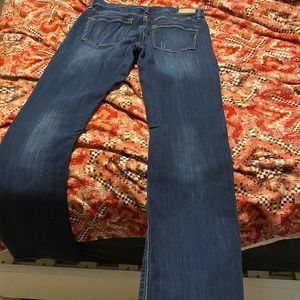 EXPRESS Mid Rise Flare Jeans